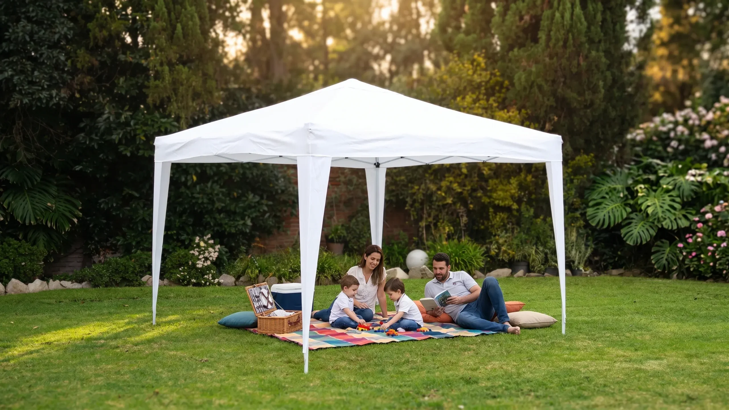 Gazebo 3x3 - Semikon GZ231P/ECRU - Imagen 4